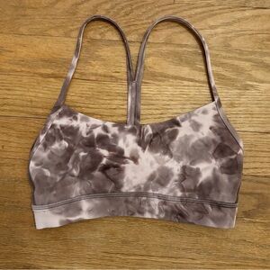Lululemon Flow Y Nulu Bra Size 2 Diamond Dye Mink Bery Lunar Rock Shadow Grey